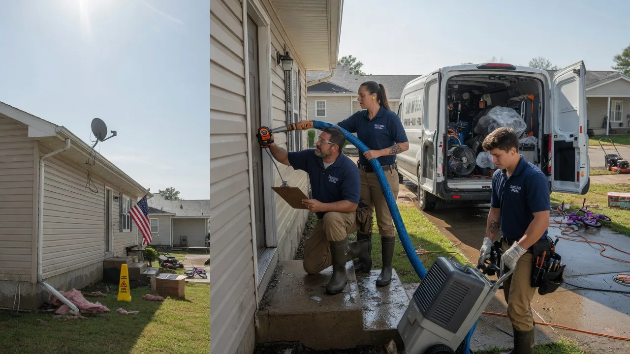 Ceiling Water Damage Restoration in Flowood, MS near me